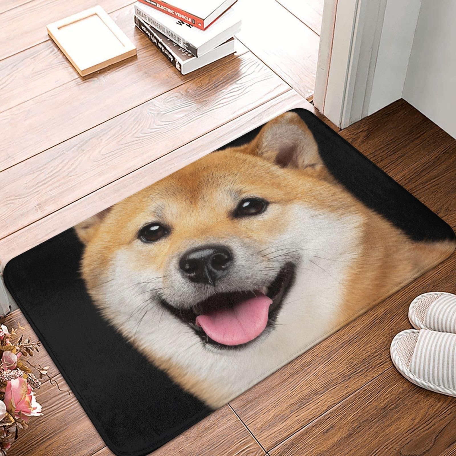 玄関マット 40×60cm バスルームマット 滑り止めマット 可愛い犬 玄関マット 40×60cm バスルームマット 滑り止めマット 可愛い犬